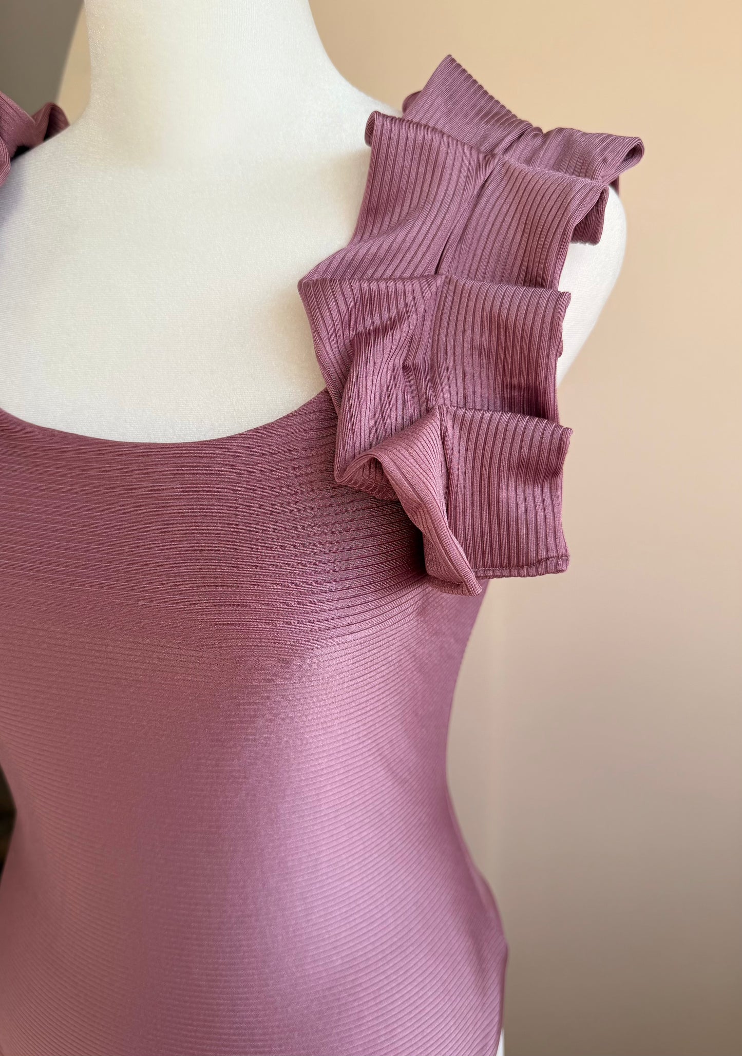 MAUVE | Pleated Bodysuit