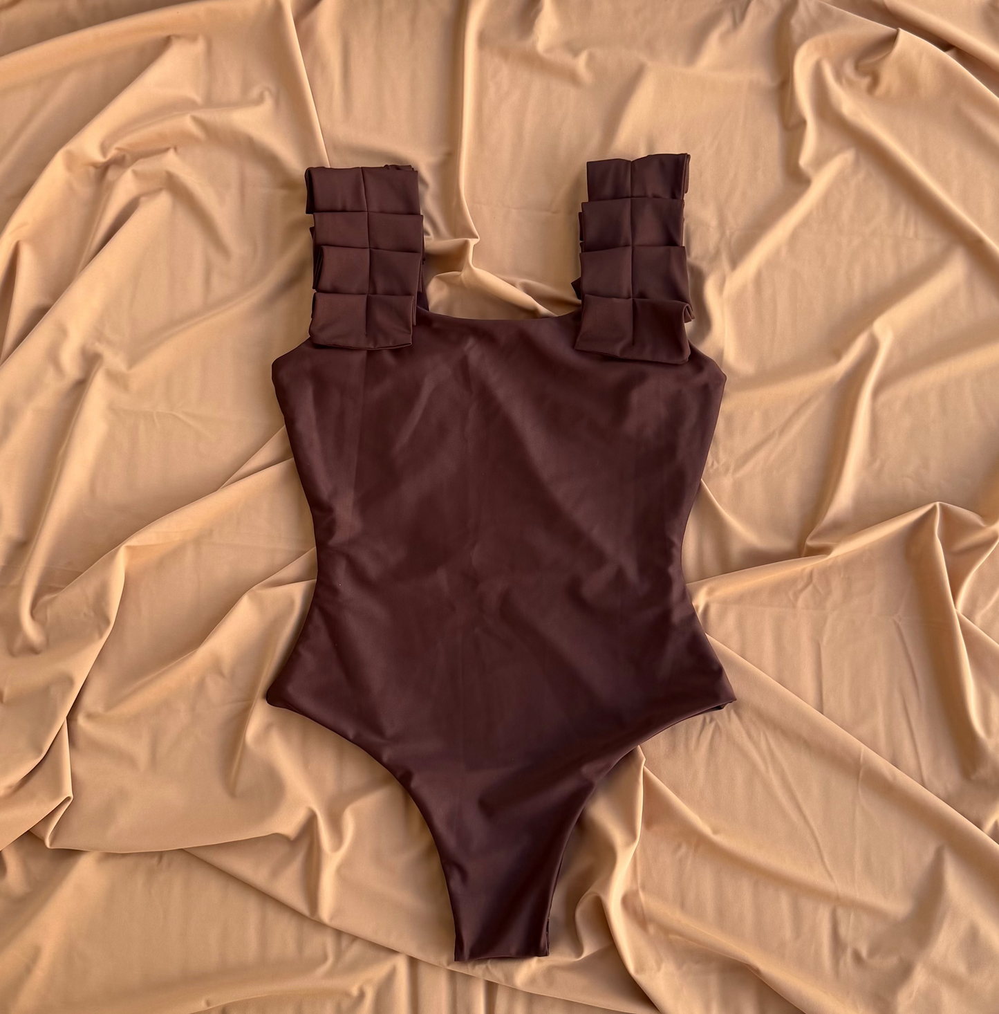 CHOCOLATE | Pleated Bodysuit
