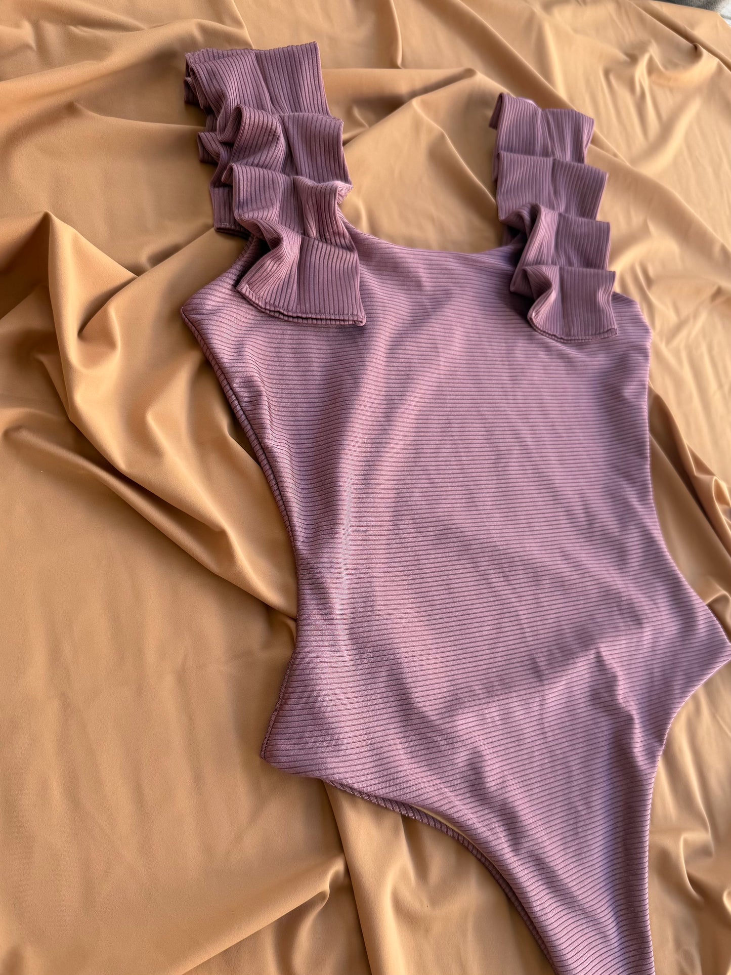 MAUVE | Pleated Bodysuit