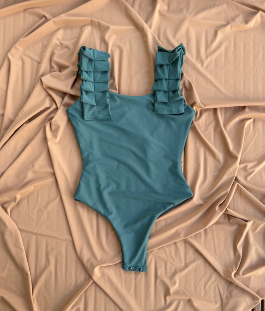 SAGE | Pleated Bodysuit