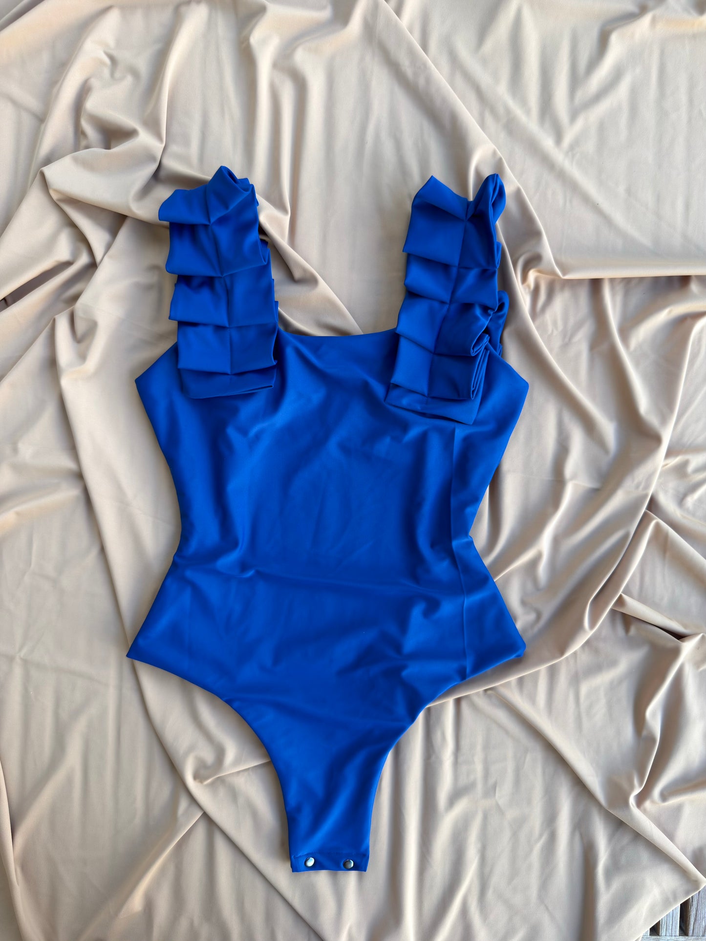 ROYAL BLUE | Pleated Bodysuit