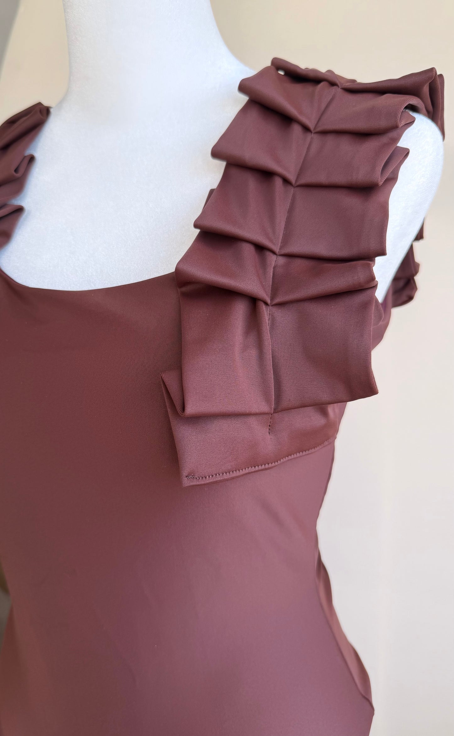 CHOCOLATE | Pleated Bodysuit